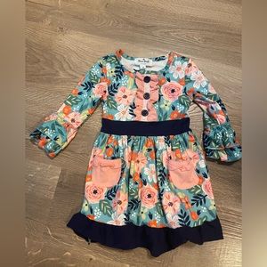 Marie Nicole floral ruffle dress, size 2